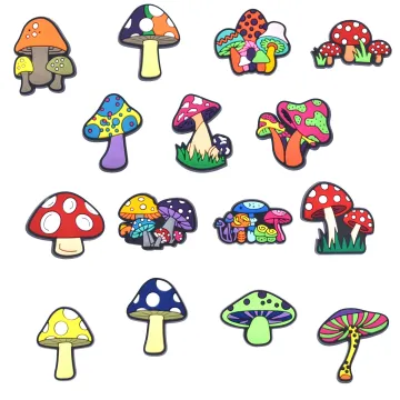 Wholesale Soft PVC Sandals Accessories: Mushroom Styled Charms for Clog Decorations