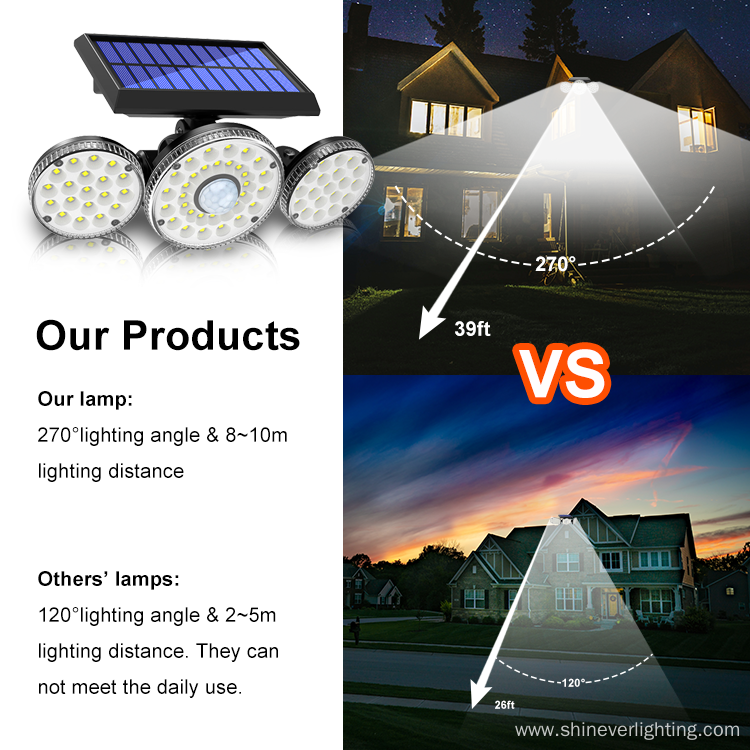 Patio Outdoor Solar Wall Lamp Light