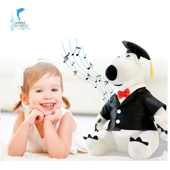China manufacturer new product functional plush talking animal toy