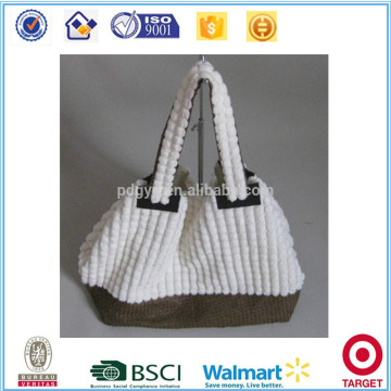 Factory directly supply high-capacity lint and paper woman handbag beach tote bag