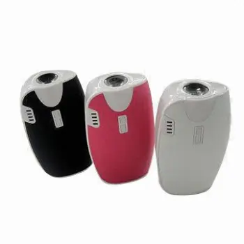 Power bank for mobile phone, with 5600mAh capacity, leather outer layer, strong flashlight function