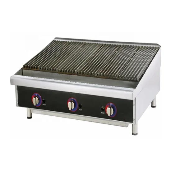 Commercial Gas Lava Rock BBQ Grill for Kitchen Equipment