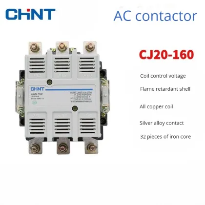 Chint Electric AC Contactor CJ20 40 220V Long Service Life Magnetic Contactor