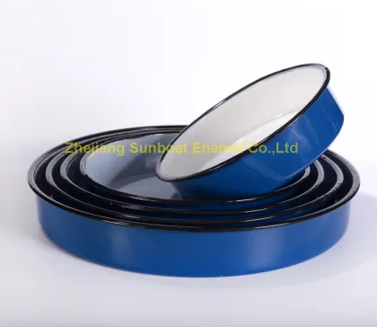 ST-T001 enamel round tray