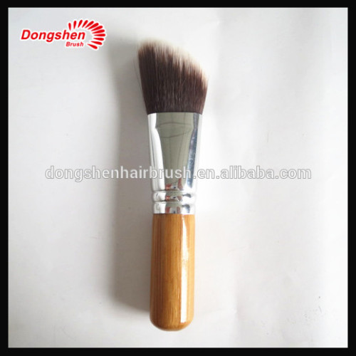 Personalized right angle bamboo soft touch hair big makeup blush brush