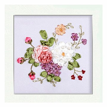 Ribbon Embroidery Kit Small Fresh 3D Painting Canvas