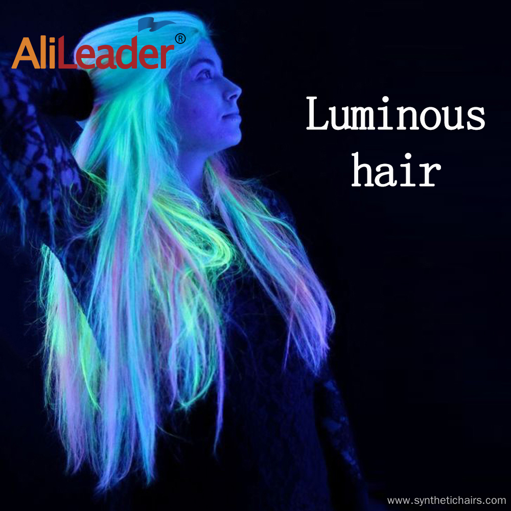 Glowing Synthetic Hair One Clip In Hair Extension