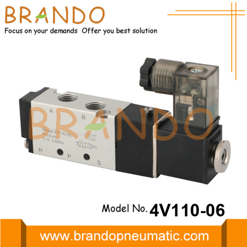 4V110-06 AIRTAC 유형 5/2 웨이 공압 솔레노이드 밸브