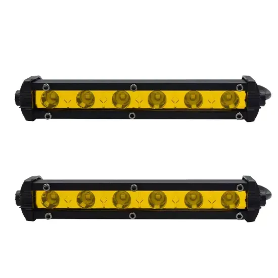 Top Selling 18W 6 LED Small Single Row Working Lights for Universal Vehicles