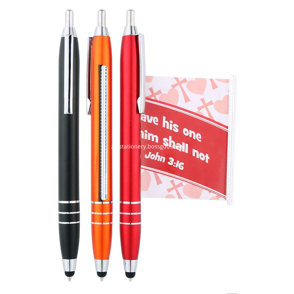 Pull Out Banner Pen with Stylus