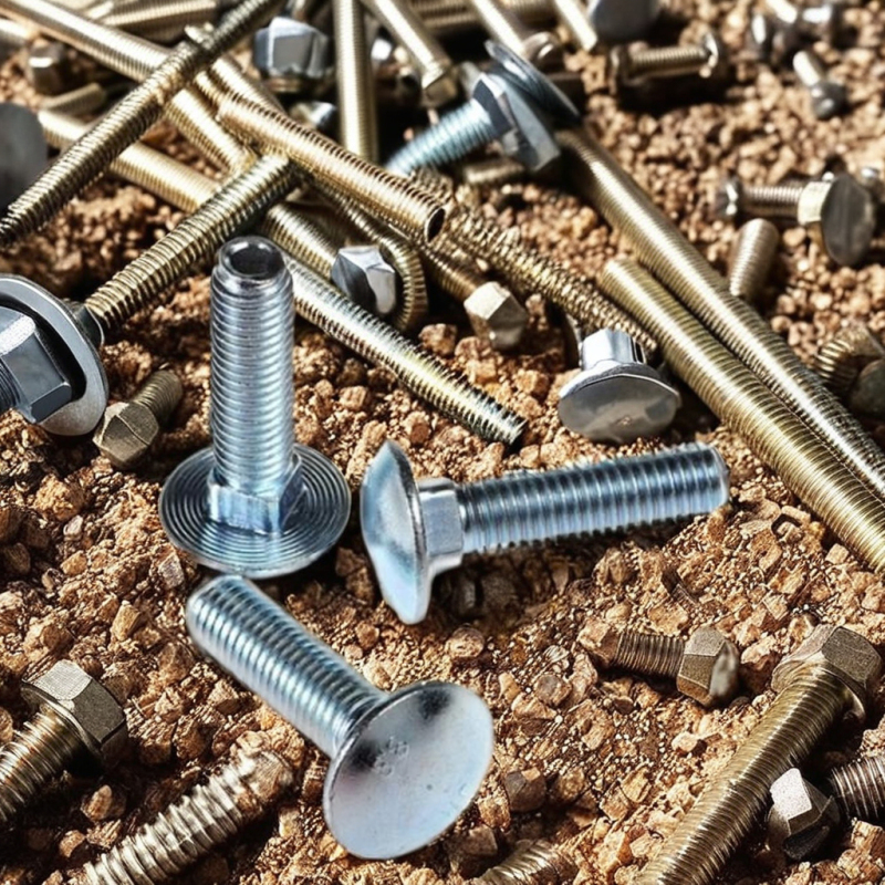 DIN 603 Carbon Steel Square Neck Carriage Bolt with Mushroom Head Hex Bolt Type