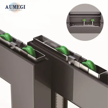Aumegi Best Price Telescopic Glass Sliding Door