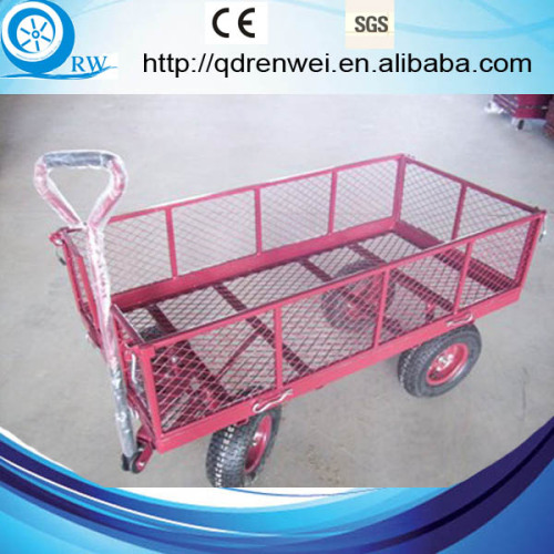 Four Wheel Metal Garden Cart