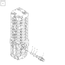 GENUINE KOMATSU PC55mr-2 EXCAVATOR RELIEF VALVE 723-10-18900