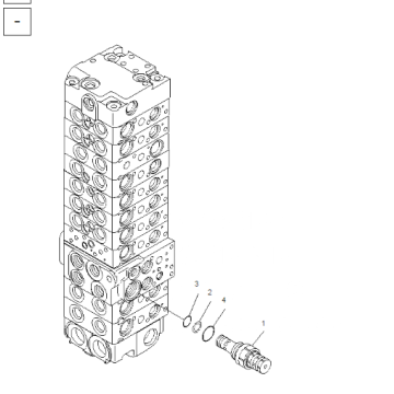 VÁLVULA DE ALIVIO PARA EXCAVADORA GENUINA KOMATSU PC55mr-2 723-10-18900