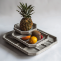 Moderne minimalistische geometrische Betonschalen -Set