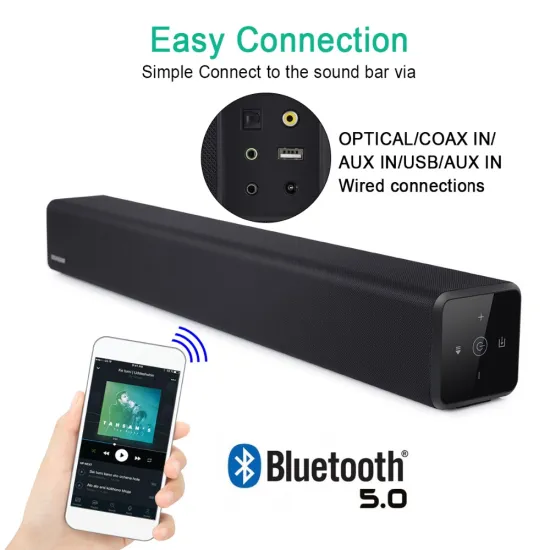 100W Touch Screen+Remote Control Soundbar Home Theater Sound System TV Bluetooth Speaker Support Optical AUX Sound Bar For TV