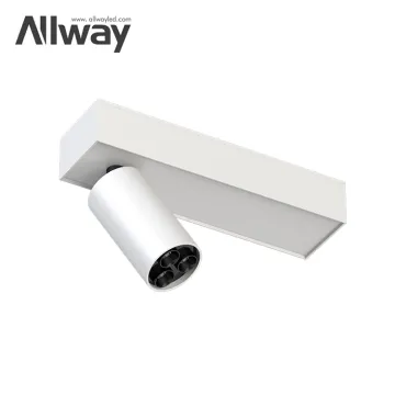 ALLWAY LED Downlight Spotlight: Adjustable, Anti-Glare, Ceiling Surface Mounted, Aluminum 8W, 2x8W, 3x8W Spotlights