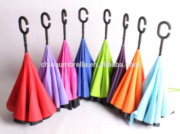 23"*8k new design double layer car reverse inverted umbrella