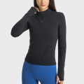 Doppelseitige Nylon-Reißverschluss-Womens Stretch-Reitbasisschicht