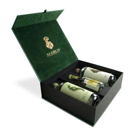 High Quality Magnetic Closure Wine Packaging Paper Box