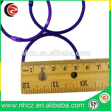 50MM Purple Nickel plating metal book ring