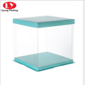 Transparent around PVC window with ribbon closure box