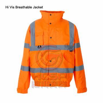 Hi Vis Waterproof and Breathable Reflective Safety Jacket