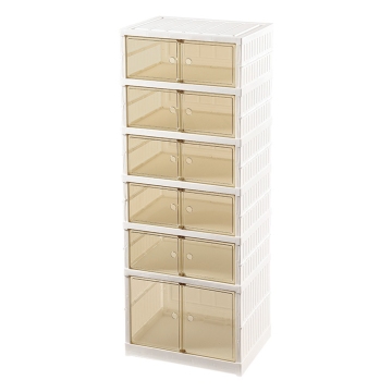 Maxcook 2024 6 Layer Foldable Shoes Storage Rack - Lightweight Luxury Home Organizer