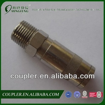 NBR, EPDM BSPT, UNF Thread Hydraulic Pneumatic Air Quick Couplers With Chrome Plated