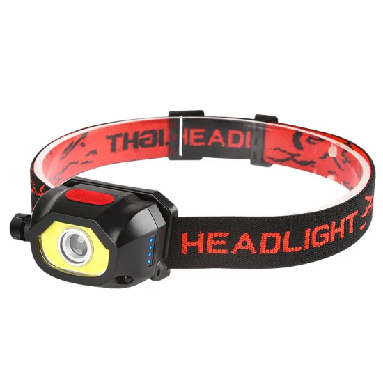 Waterproof Sensor LED Head Torch with Type C Rechargeable Battery and 7 Flashing Modes for Camping