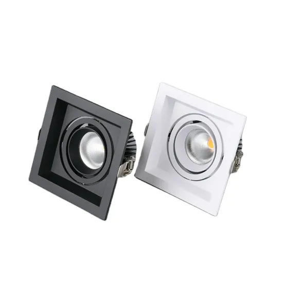 Adjustable Double Head Rectangular Spot LED COB 7W*2 Square Recessed Downlight Ceiling Light