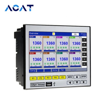 4-20mA Data Logger Acquisition System Panel Mount Multi-Channels Paperless Recorder for Thermocouple Temperature