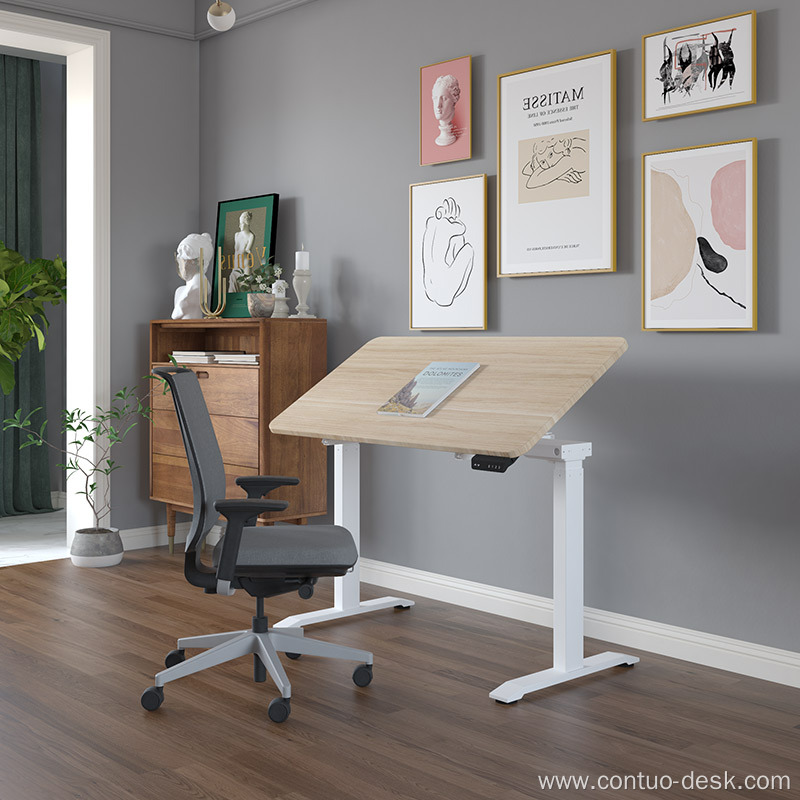 Electric Drafting Lifting Designer Standing Desk Work Table Tiltable Painting Art Studio Table