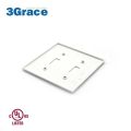 Electrical Decorative 2 Gang Switch Outlet Plate Cover,ivory