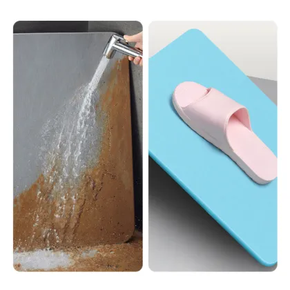 home improvement absorbent bathroom rug