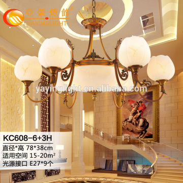 flower shades brass glass uplight chandeliers for dining room, fancy elegant nice dinning room upwards flower style pendant