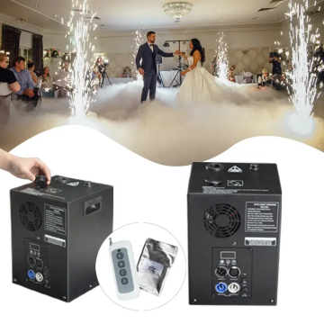 اللاسلكي DMX يتحكم في آلة نافورة سبارك 600W لمؤثرات المسرح الخاصة في حفلات الزفاف والحفلات الموسيقية