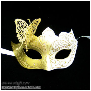 Hot!!! 7" Finest Handicraft Plastic Mask With Filigree Metal Butterfly Wholesale