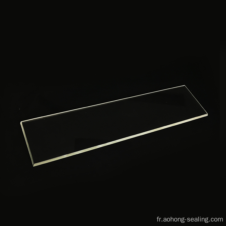 Plate de verre carré de taille borosilicate personnalisée plate