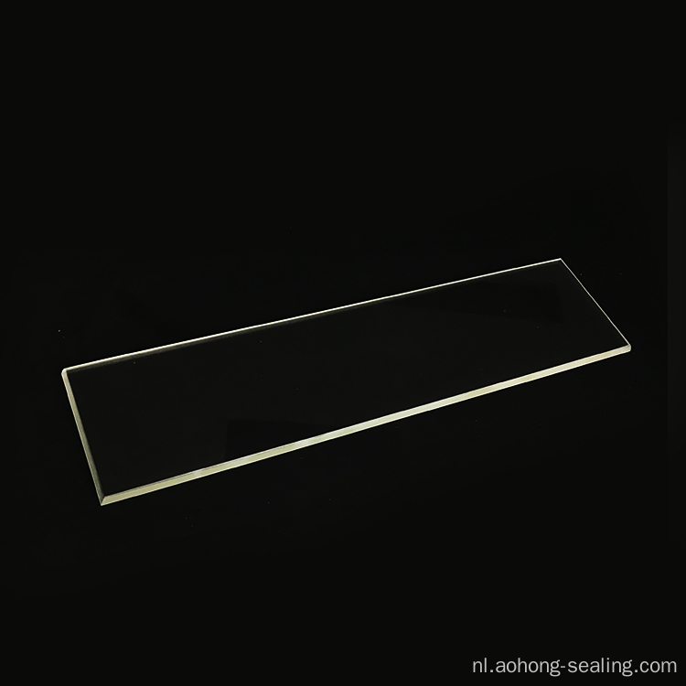 Platte aangepaste maat borosilicaat vierkante glazen plaat