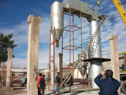 Capacity 1-3t/h Perlite Expanding Plant using Natural Gas