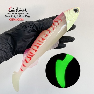 Silicone Tail Saltwater Lead Head Soft Lure for Tuna Bait and Swimbaits