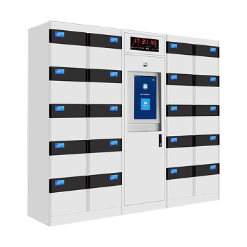 Locker de almacenamiento de bloqueos electrónicos fáciles de usar en estructura ensamblada para el centro comercial