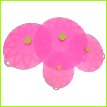 Set Of 4 Round Silicone Pan Lid Set