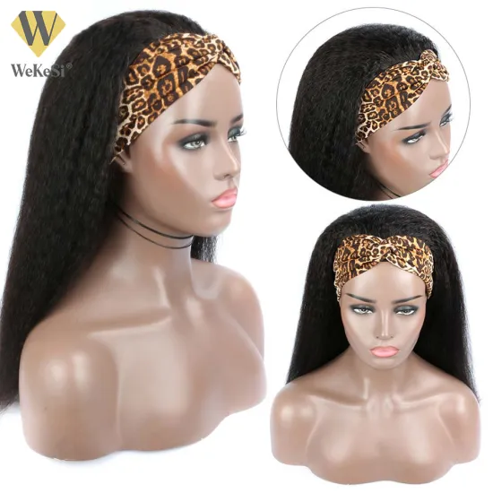 Wholesale Cuticle Aligned Virgin Human Hair Headband Wig No Lace Head band Wigs Headband Wigs Human Hair For Black Women