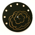 Matt Design Flower estampada en dial de reloj minimalista