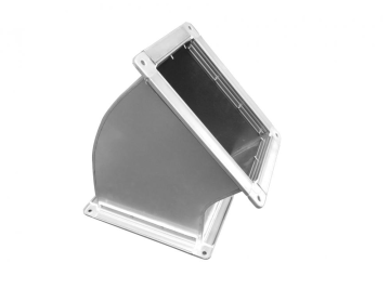 rectangular vent duct rain proof bends head