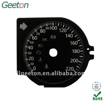 Screen Printing PC Car Dashboard Faceplate Dial