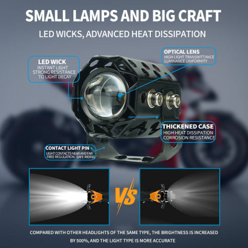 HJG Auxiliary Motorbike Spotlights